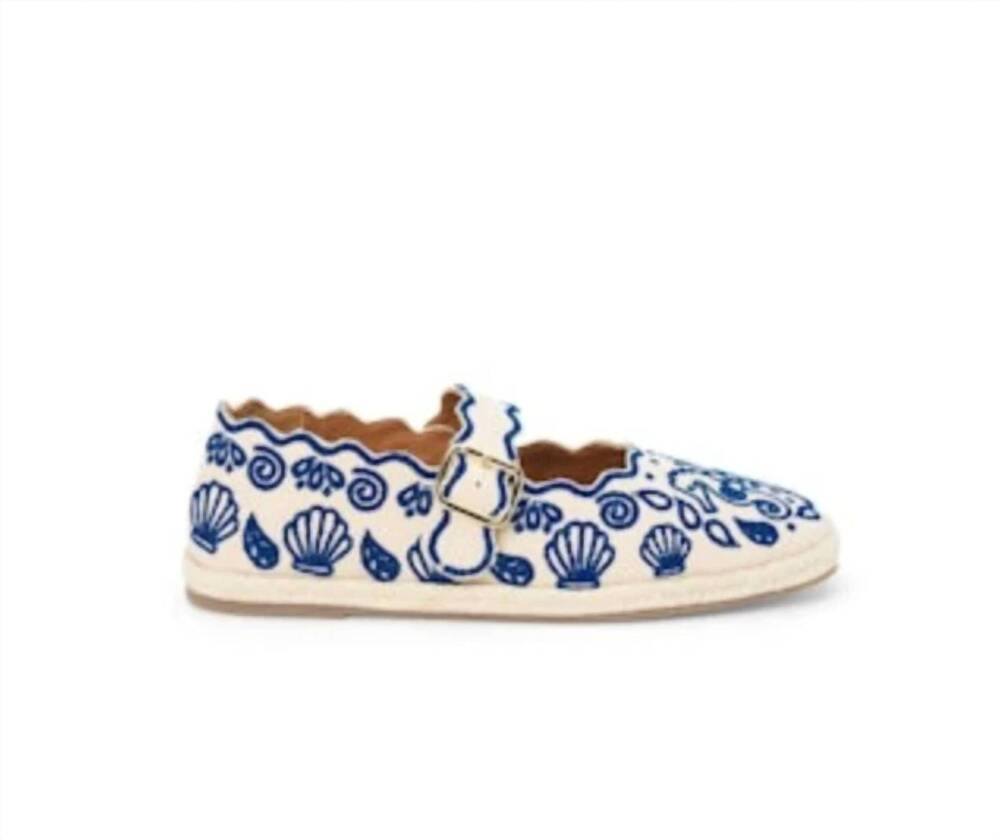 NEW MATISSE women's ariana flat in blue seashell